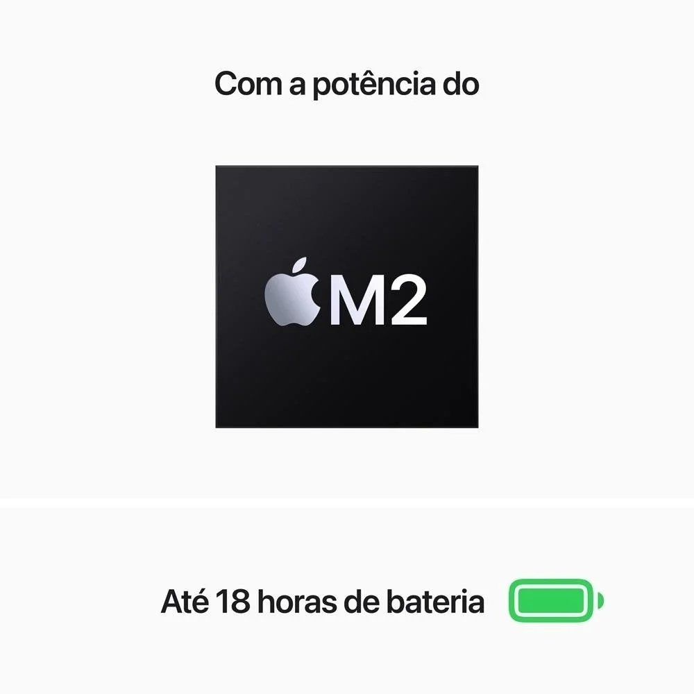 MacBook Air M2 24GB 512GB Meia-Noite | KaBuM!