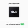 MacBook Air Apple 13.6", Chip M2, CPU 8 Núcleos, GPU 10 Núcleos, 24GB, SSD 512GB, Meia-Noite - Z1HN0BZ/A