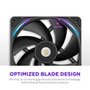Ventoinha NZXT F280X Performance, 140mm, PWM, RGB, 2x Single-Frame, Preto - RF-U28PN-B1