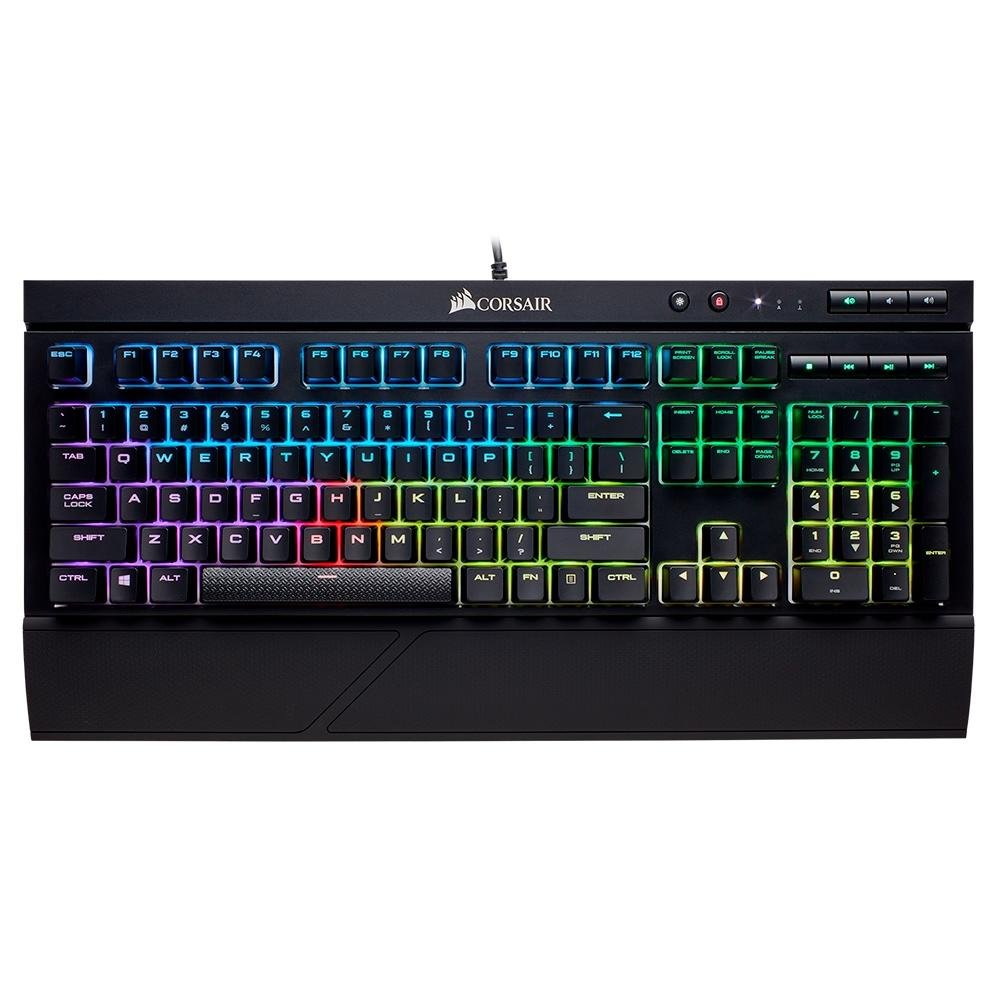 Teclado Mecânico Gamer Corsair K68, RGB, Switch Cherry MX Red, US