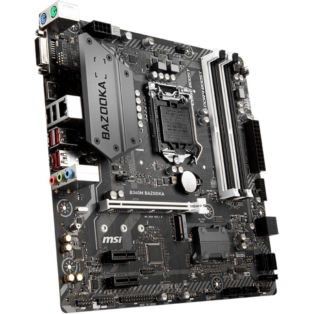 Placa-Mãe MSI B360M Bazooka, Intel LGA 1151, mATX, DDR4