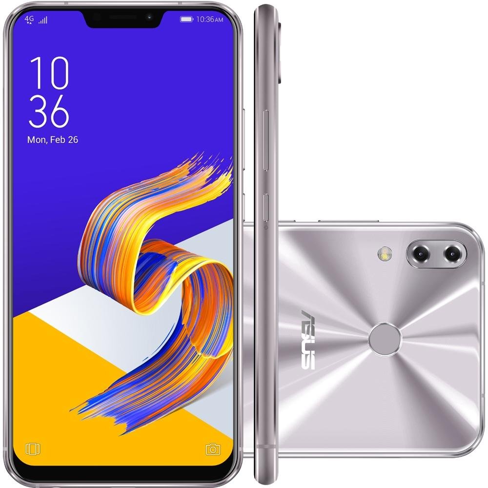 Smartphone Asus Zenfone 5Z, 128GB, 12MP, Tela 6.2´, Prata - ZS620KL-2H075BR Smartphone Asus Zenfone 5Z, 128GB, 12MP, Tela 6.2´, Prata - ZS620KL-2H075BR