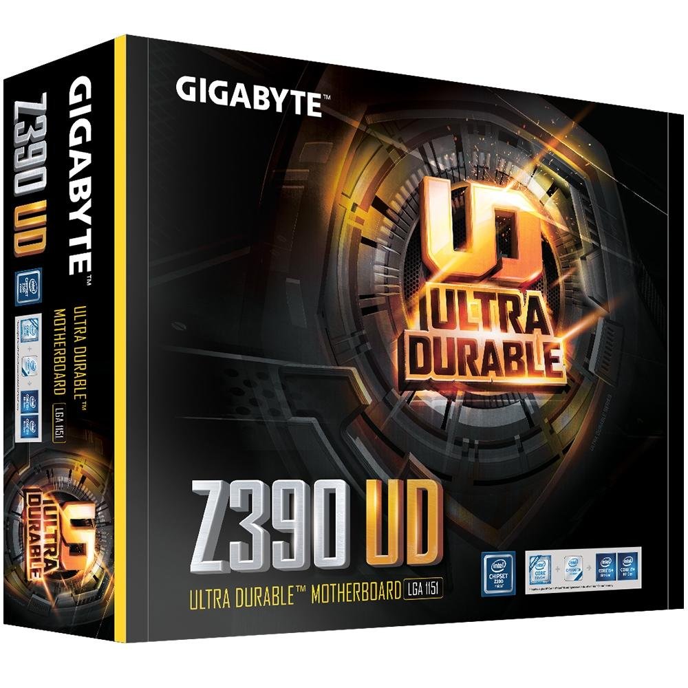 CPU GIGABYTE Z390 UD + Intel Core i7-9700 Placa-Mãe GIGABYTE Intel LGA 1151 ATX Z390 UD DDR4 | KaBuM!