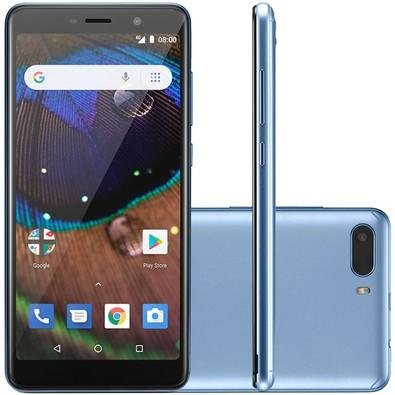 KaBuM! - Smartphone Multilaser MS50X, 16GB, 8MP, Tela 5.5´, Azul - P9075