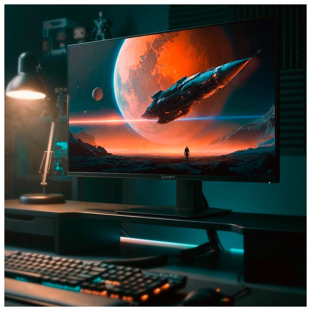 Monitor Gamer Husky Boreal OLED 27", QHD, 240Hz, RGB, DisplayPort e HDMI, 1.07B Cores, Ajuste de Ângulo, Preto - HMG00727