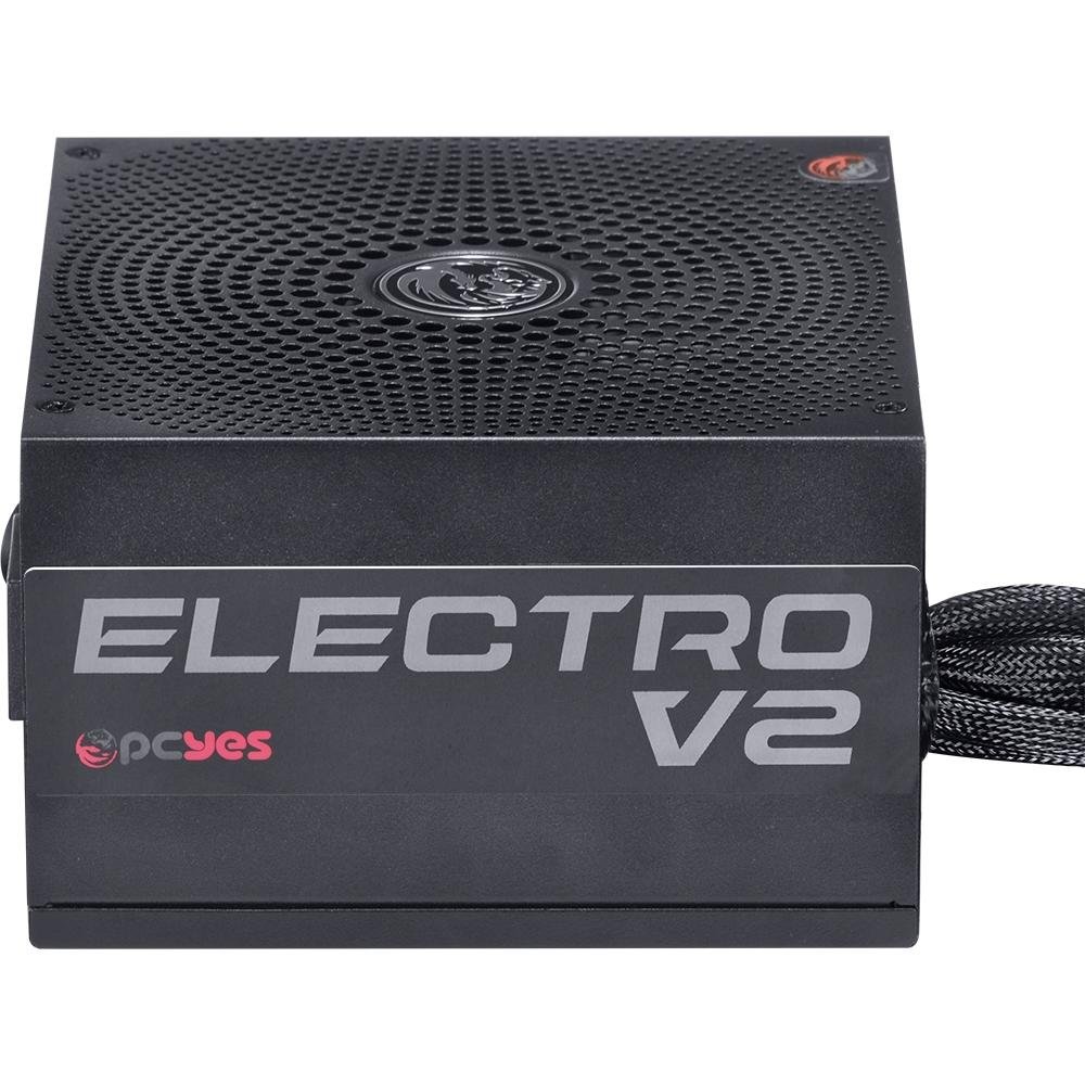Fonte PCYes Electro V2, 550W, 80 Plus Bronze - ELECV2PTO550W