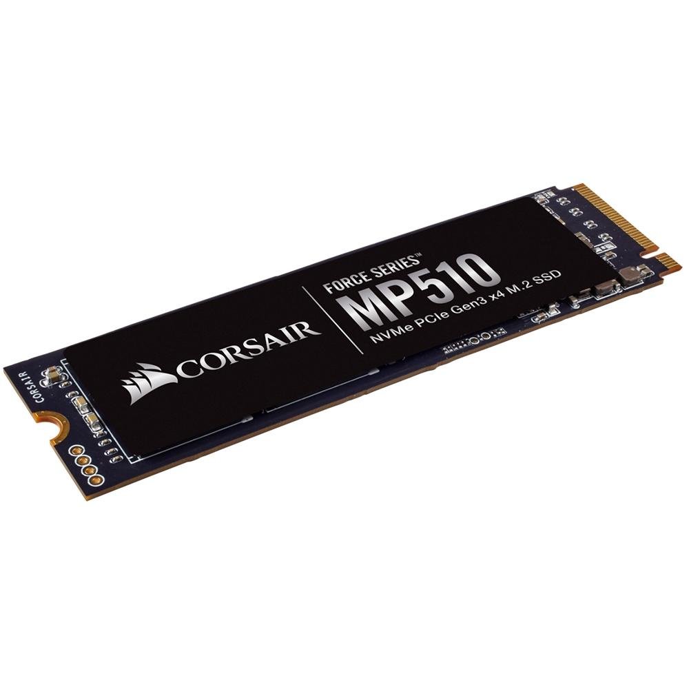 SSD Corsair Force Series MP510, 480GB, M.2 NVMe, Leitura 3480MB/s e Gravação: 2000MB/s, Preto - CSSD-F480 GBMP510 SSD Corsair Force Series MP510, 480GB, M.2 NVMe, Leitura 3480MB/s e Gravação: 2000MB/s, Preto - CSSD-F480 GBMP510