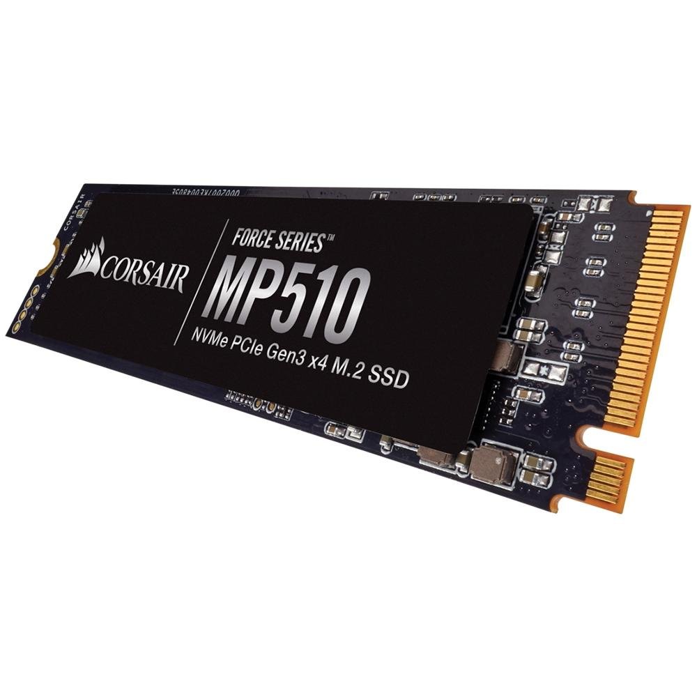 SSD Corsair Force Series MP510, 480GB, M.2 NVMe, Leitura 3480MB/s e Gravação: 2000MB/s, Preto - CSSD-F480 GBMP510 SSD Corsair Force Series MP510, 480GB, M.2 NVMe, Leitura 3480MB/s e Gravação: 2000MB/s, Preto - CSSD-F480 GBMP510