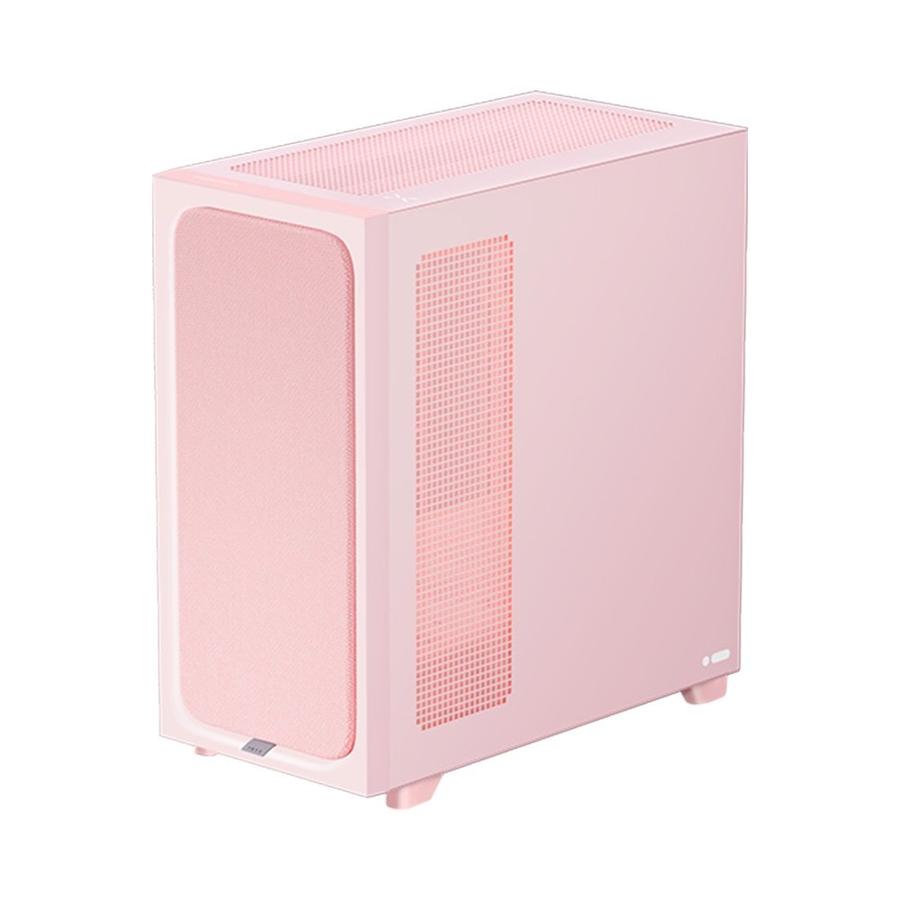 Gabinete Gamer TRYX Flova F50, Mid-Tower, ATX, com Fan Cross-Flow e Vidro Temperado, Rosa, Sem Fonte - C-F500F-FM1E-G0Q Gabinete Gamer TRYX Flova F50, Mid-Tower, ATX, com Fan Cross-Flow e Vidro Temperado, Rosa, Sem Fonte - C-F500F-FM1E-G0Q