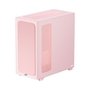 Gabinete Gamer TRYX Flova F50, Mid-Tower, ATX, com Fan Cross-Flow e Vidro Temperado, Rosa, Sem Fonte - C-F500F-FM1E-G0Q