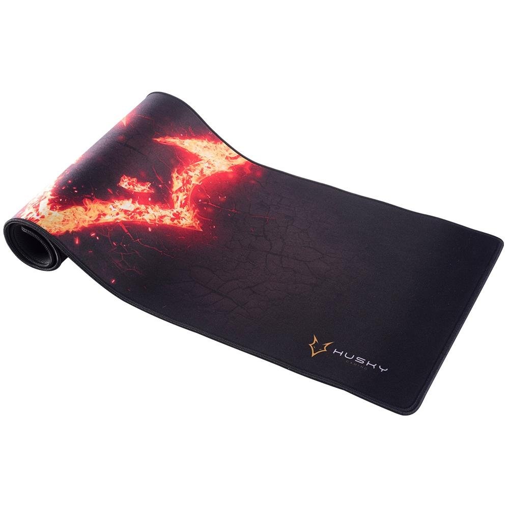 Mousepad Gamer Husky Gaming Storm, Fire, Speed, Extra Grande 900x290mm - MP-HST-FR
