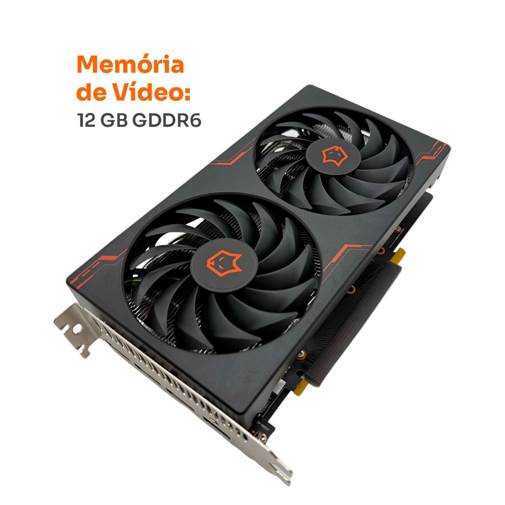 Placa De Vídeo Husky Alpha RTX 3060, Nvidia, 12GB, GDDR6, 192-Bit, Dual Fan, HDMI, 3x DisplayPort - HVG023060 Placa De Vídeo Husky Alpha RTX 3060, Nvidia, 12GB, GDDR6, 192-Bit, Dual Fan, HDMI, 3x DisplayPort - HVG023060