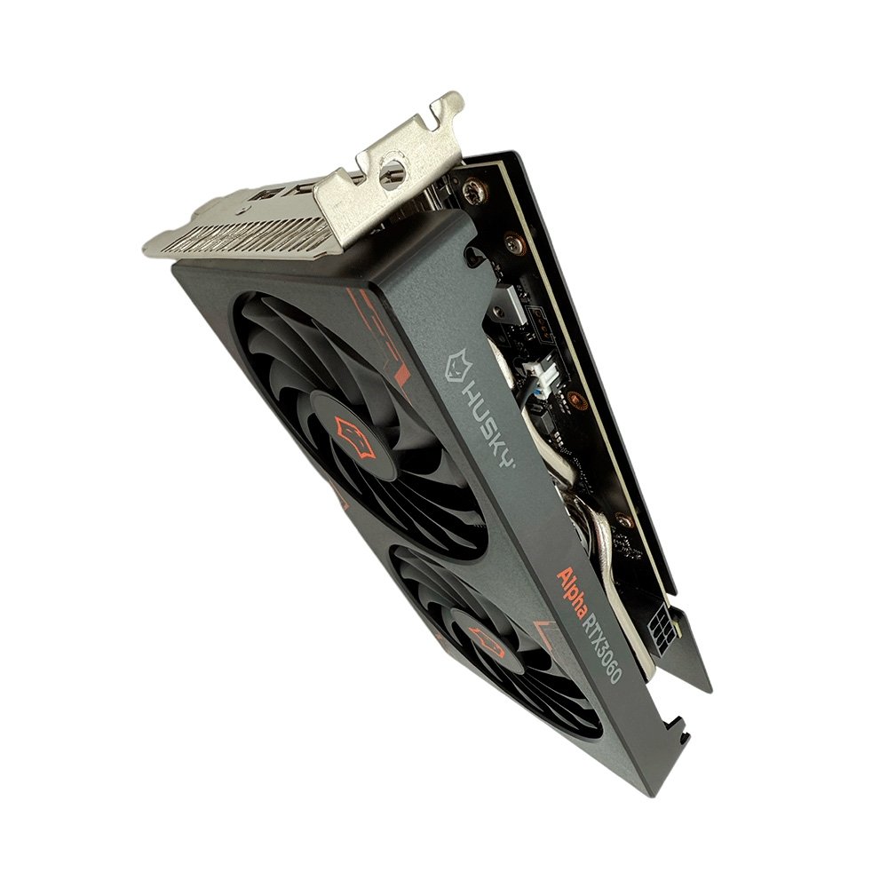 Placa De Vídeo Husky Alpha RTX 3060, Nvidia, 12GB, GDDR6, 192-Bit, Dual Fan, HDMI, 3x DisplayPort - HVG023060 Placa De Vídeo Husky Alpha RTX 3060, Nvidia, 12GB, GDDR6, 192-Bit, Dual Fan, HDMI, 3x DisplayPort - HVG023060