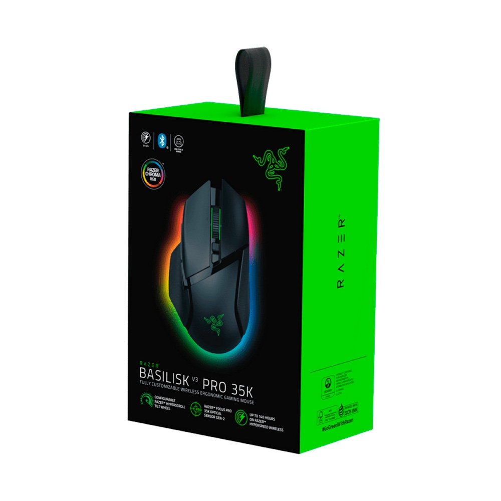 ※未開封※ RAZER BASILISK V3 PRO 35k Mouse Razer Basilisk V3 Pro 35K Sem Fio | KaBuM!