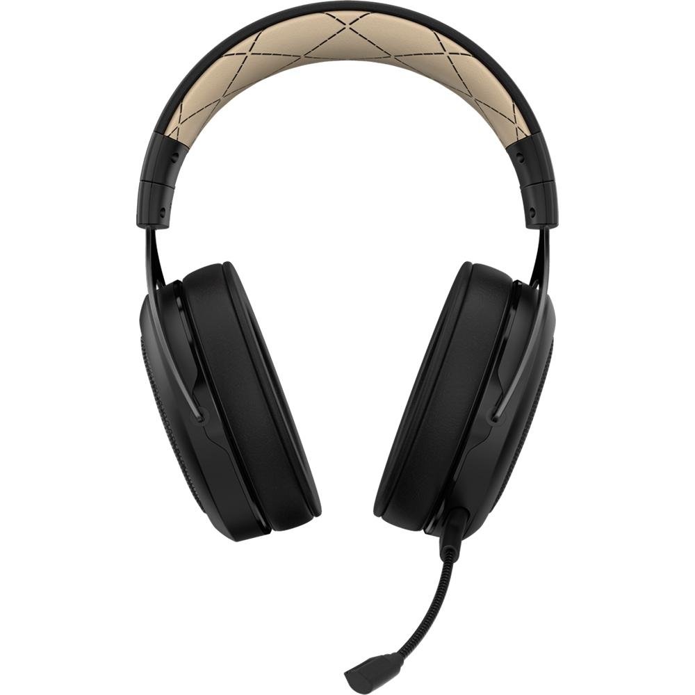 Headset Gamer Corsair HS70 Wireless, 7.1 Surround, Drivers 50mm, Preto/Creme - CA-9011178-NA Headset Gamer Corsair HS70 Wireless, 7.1 Surround, Drivers 50mm, Preto/Creme - CA-9011178-NA