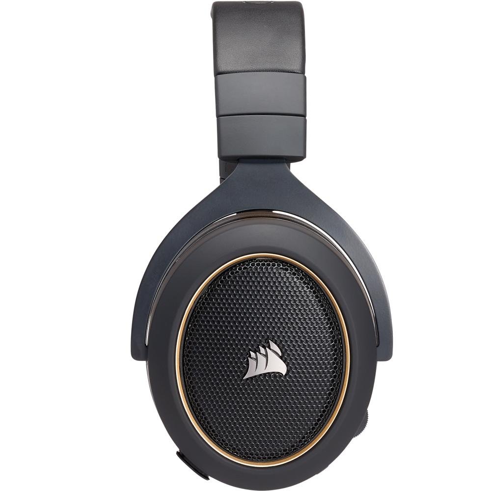 Headset Gamer Corsair HS70 Wireless, 7.1 Surround, Drivers 50mm, Preto/Creme - CA-9011178-NA Headset Gamer Corsair HS70 Wireless, 7.1 Surround, Drivers 50mm, Preto/Creme - CA-9011178-NA
