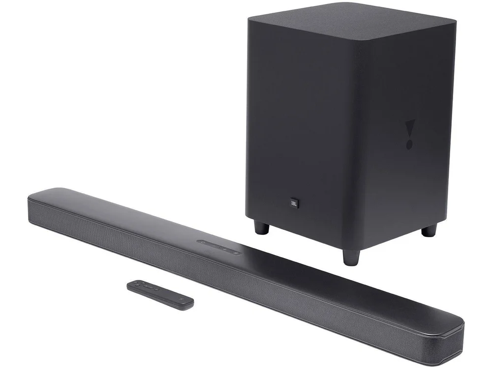 Soundbar JBL Bar Surround, Bluetooth, 325W RMS, Subwoofer Wireless 10 Polegadas, Canais 5.1 - JBLBAR51IMBLKBR