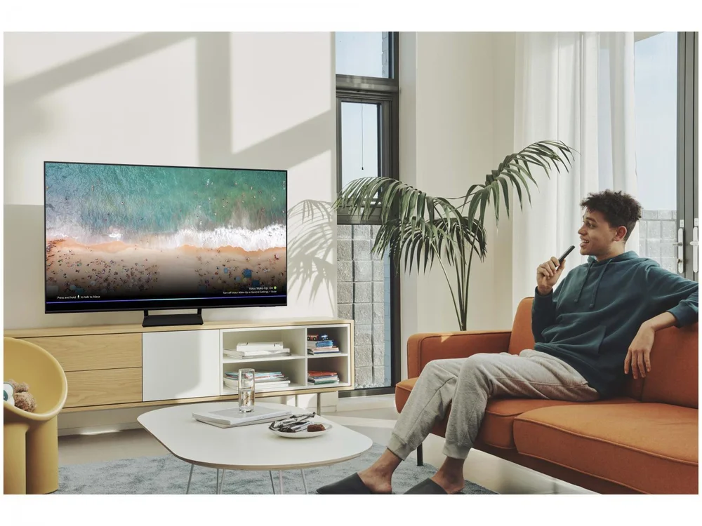 Smart TV Samsung 60 Polegadas, QLED, 4K, HDMI, USB, Modo Game, Som em Movimento, Tela sem limites Design, Slim - 60Q65B Smart TV Samsung 60 Polegadas, QLED, 4K, HDMI, USB, Modo Game, Som em Movimento, Tela sem limites Design, Slim - 60Q65B