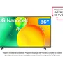 Smart Tv LG 86NANO75SQA, 86 polegadas, 4K, HDMI, USB, Nanocell, Geforce Now, Thinqai Smart Magic