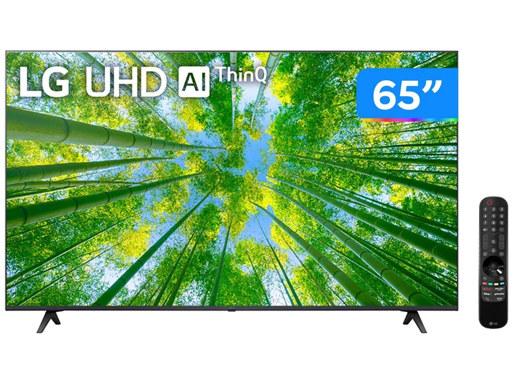 TV Smart LG, 4k UHD 65'' Com Wifi, Bluetooth, HDR, Nvidia Geforce Now, Thinqai E Smart Magic Google Alexa - 65uq8050 TV Smart LG, 4k UHD 65'' Com Wifi, Bluetooth, HDR, Nvidia Geforce Now, Thinqai E Smart Magic Google Alexa - 65uq8050