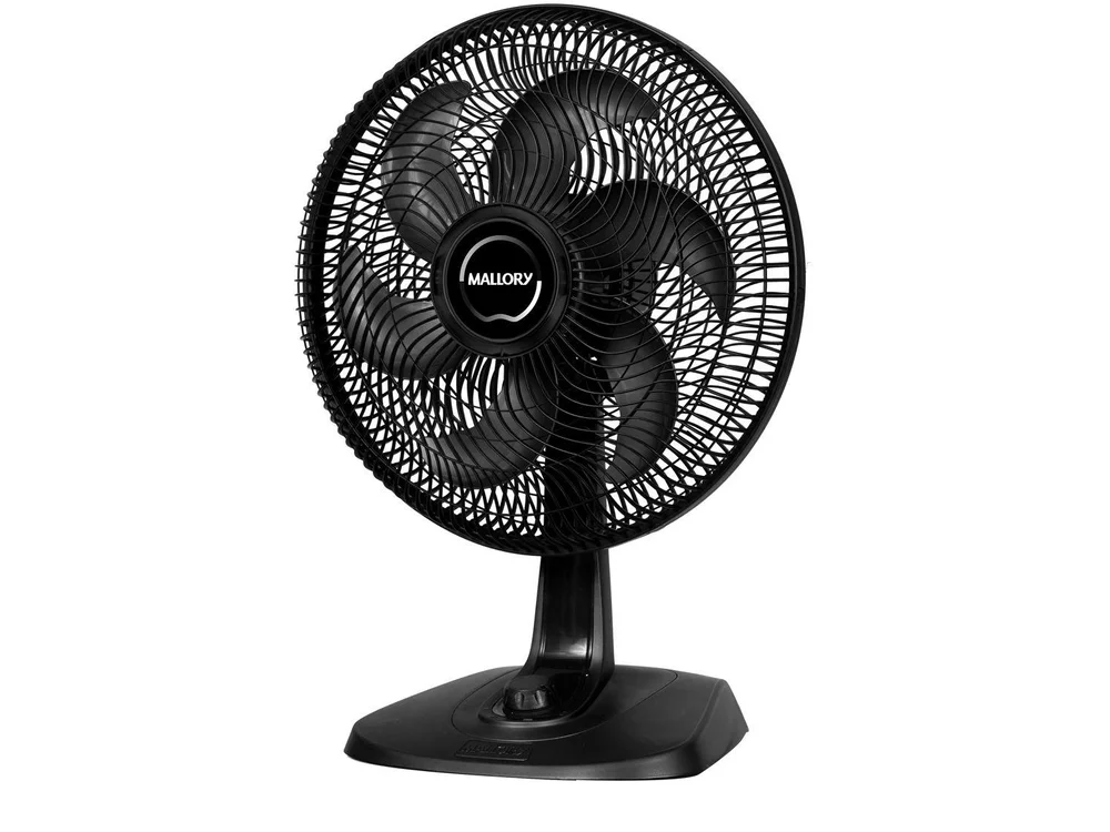 Ventilador Mesa 40cm Mallory Fresh Ts 6 Pas, 3 Velocidade, Preto, 220v