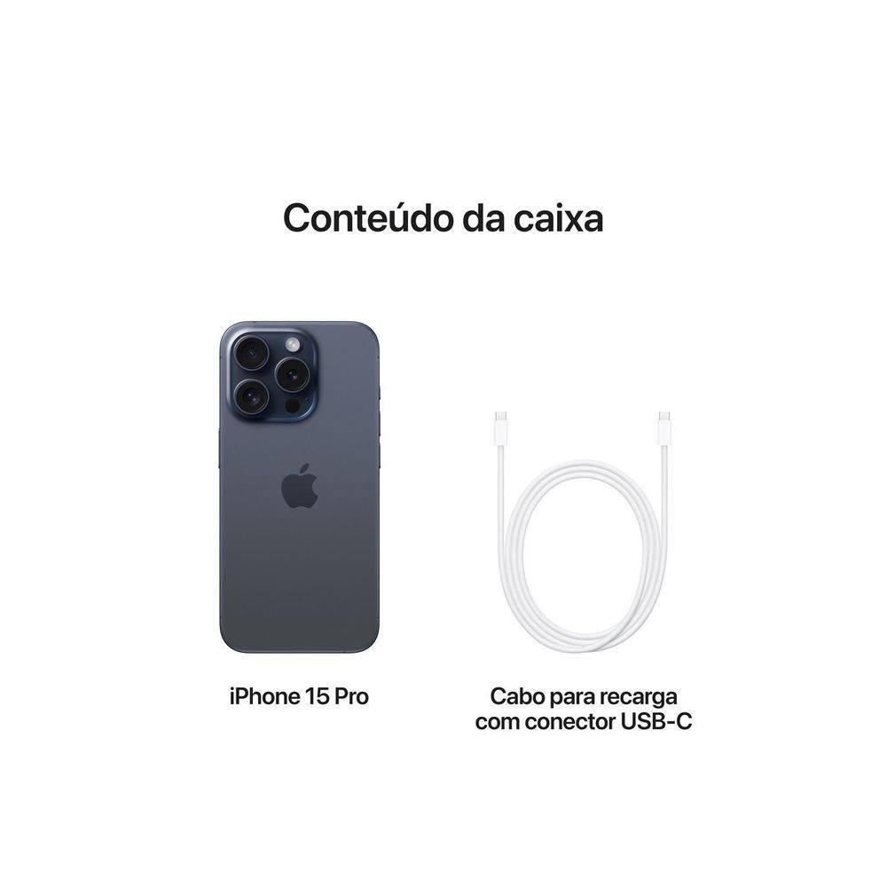 Apple iPhone 15 Pro 512GB Titânio Azul 6,1