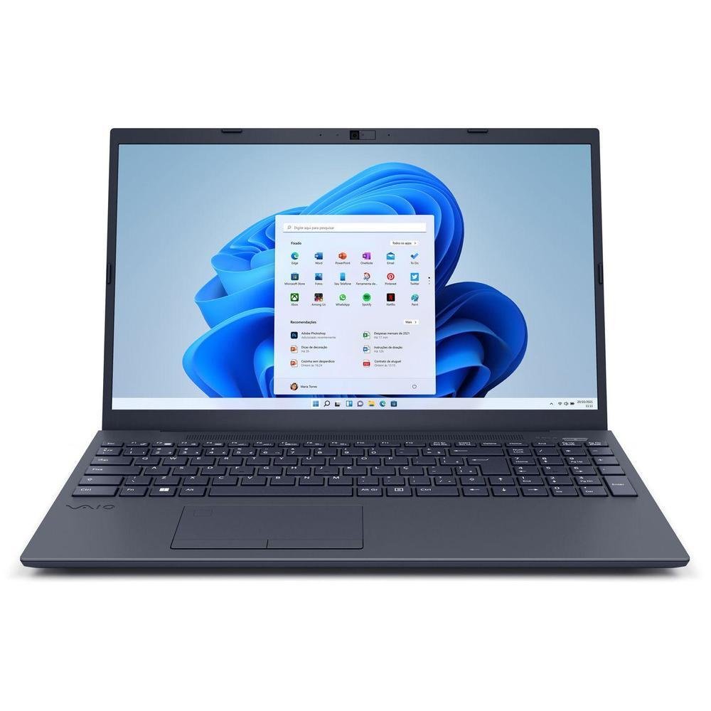 Notebook Vaio 15.6p R5-5500u 16gb SSD512gb W11 - 3344279 Cinza Bivolt Notebook Vaio 15.6p R5-5500u 16gb SSD512gb W11 - 3344279 Cinza Bivolt