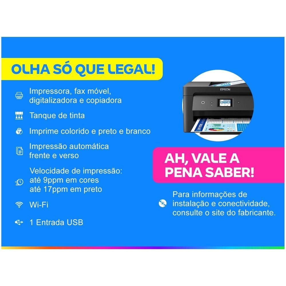 Impressora Multifuncional Epson EcoTank L14150