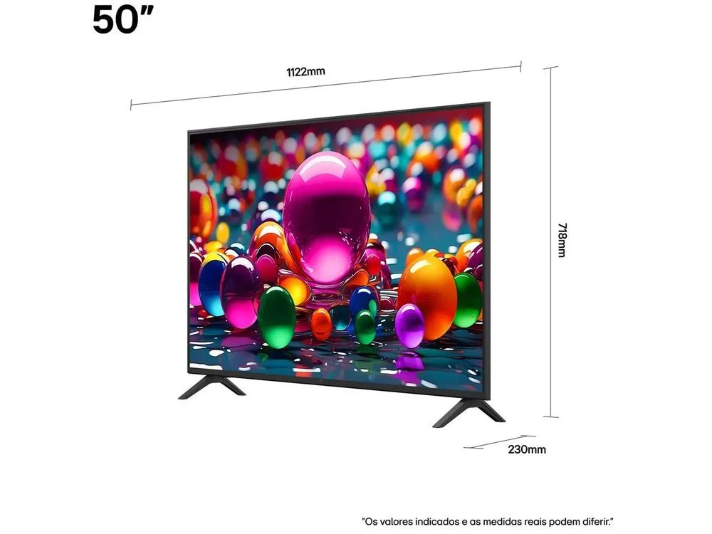 Smart TV 50"" LG 4K Ultra HD 50UA8550PSA webOS 25 AI Processor 4K Gen8 com Alexa 3 HDMI - view 6