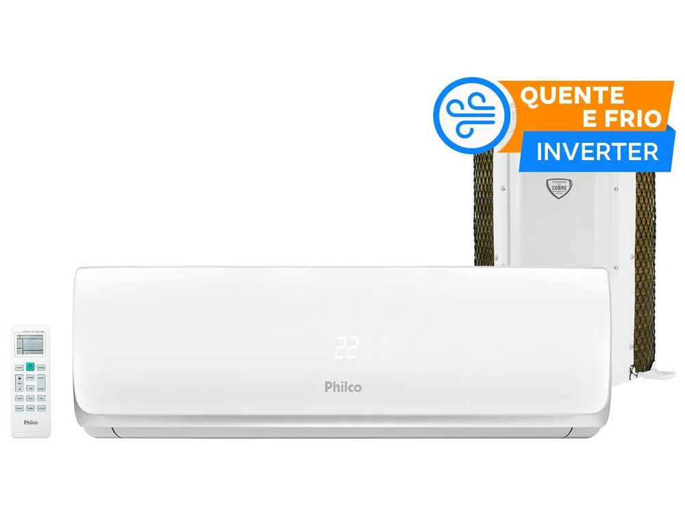 Ar Condicionado Split 9.000 BTUs Philco Inverter Quente e Frio PAS9QT 96662829