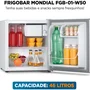 Frigobar Mondial 46L Branco e Cinza FGB-01-W50