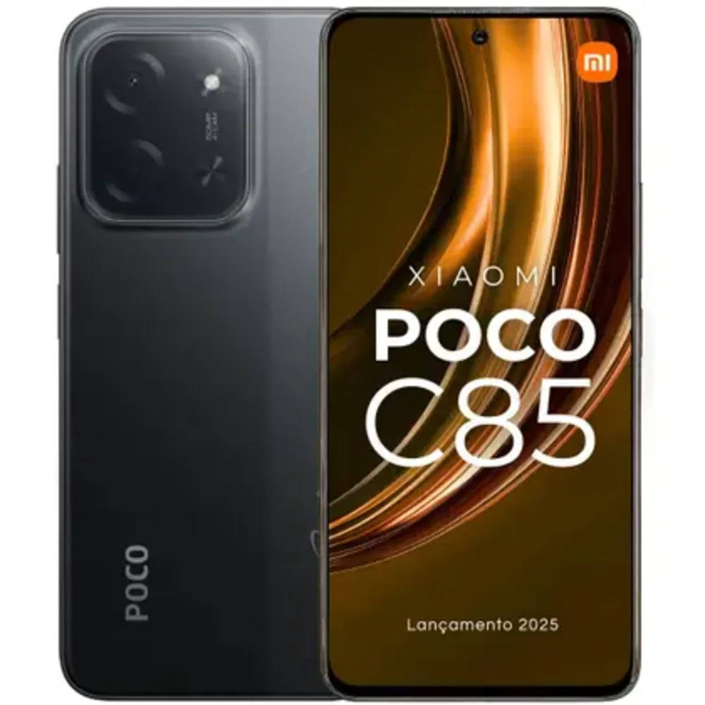 "Celular Xiaomi Poco C85 De 256b 8GB Ram De 6.9"" Camera 50mp 13mp - Preto (global)"