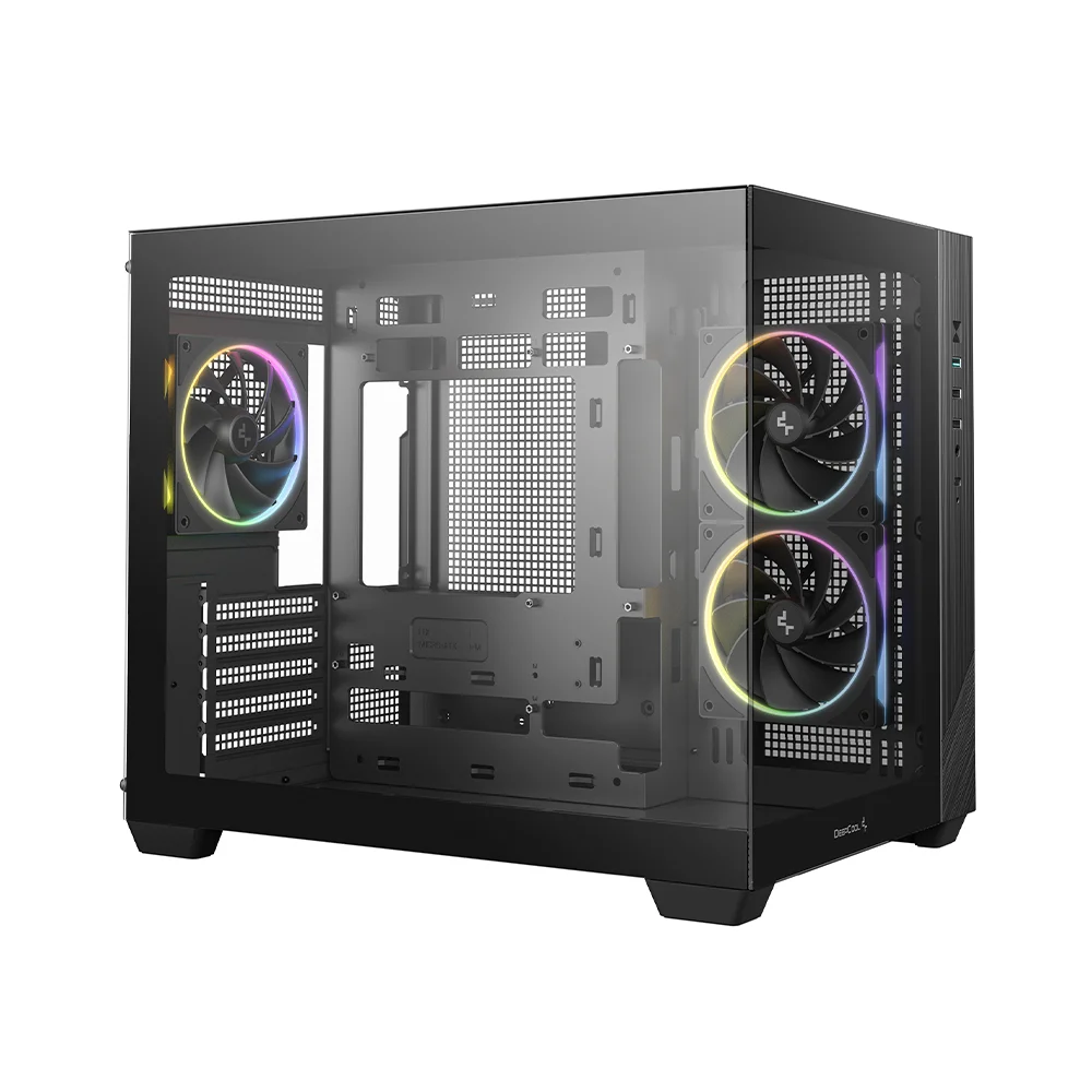 Gabinete Gamer Deepcool Cg330 Microatx Aquário Com 3 Fans ARGB Preto Gabinete Gamer Deepcool Cg330 Microatx Aquário Com 3 Fans ARGB Preto