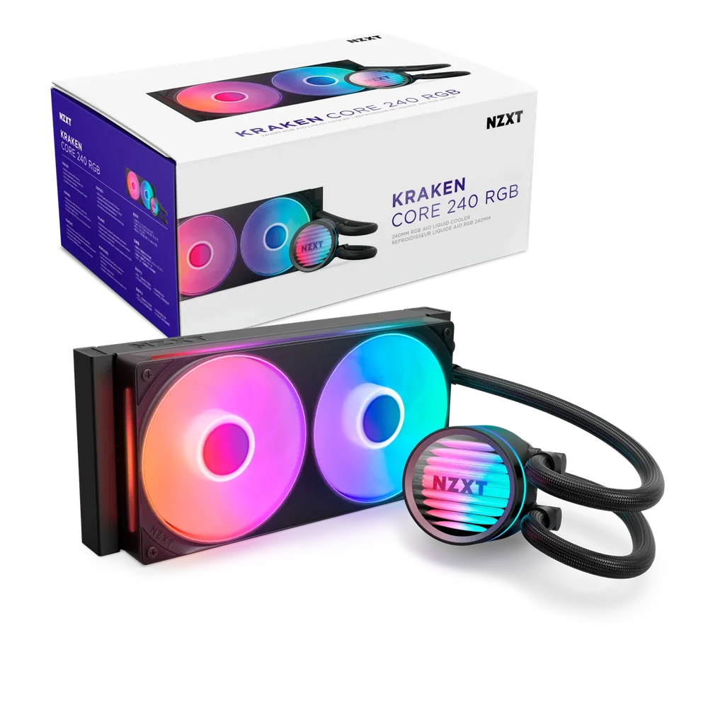 NZXT KRAKEN RGB 240 Black 保証あと5年ほど サポート〇 Produtos com até 15 OFF no PIX KaBuM