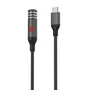 Cabo Acendedor Elétrico Hrebos Cb-512 Fire Cable Usb-c 1.2m Preto