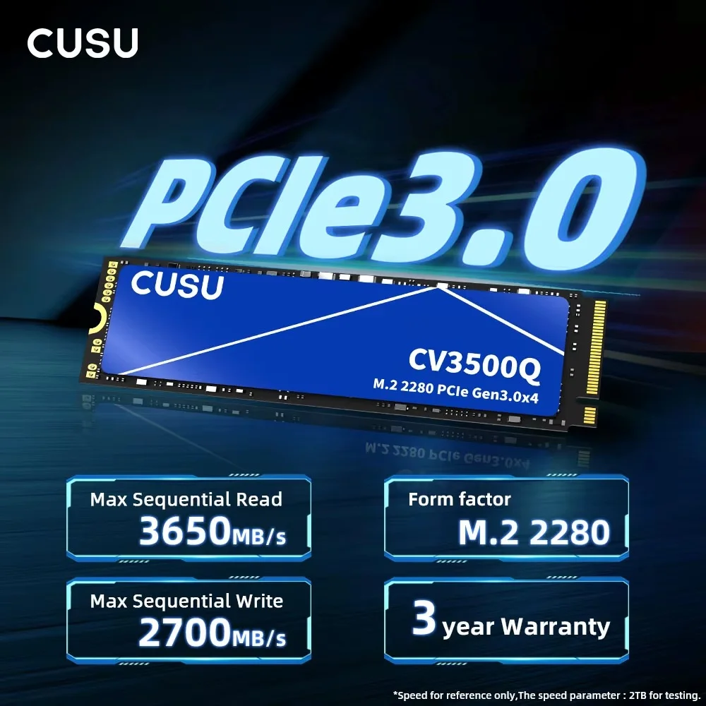 Ssd Cusu 256gb Nvme M2 2280 Pcie Gen3 - Super Velocidade Ssd Cusu 256gb Nvme M2 2280 Pcie Gen3 - Super Velocidade