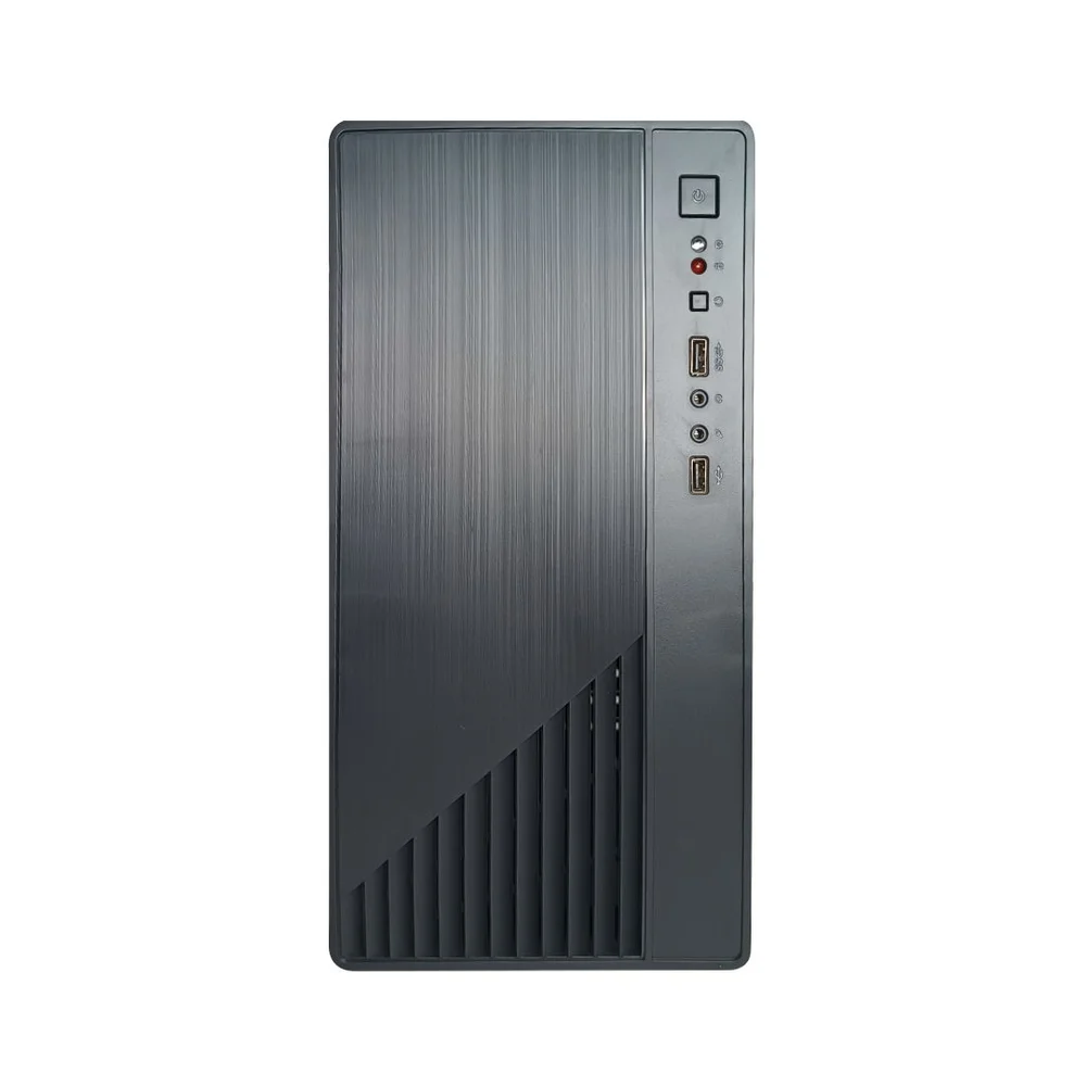 Gabinete Micro Atx Office S/ Fonte 2 Usb Audio Frontal Preto