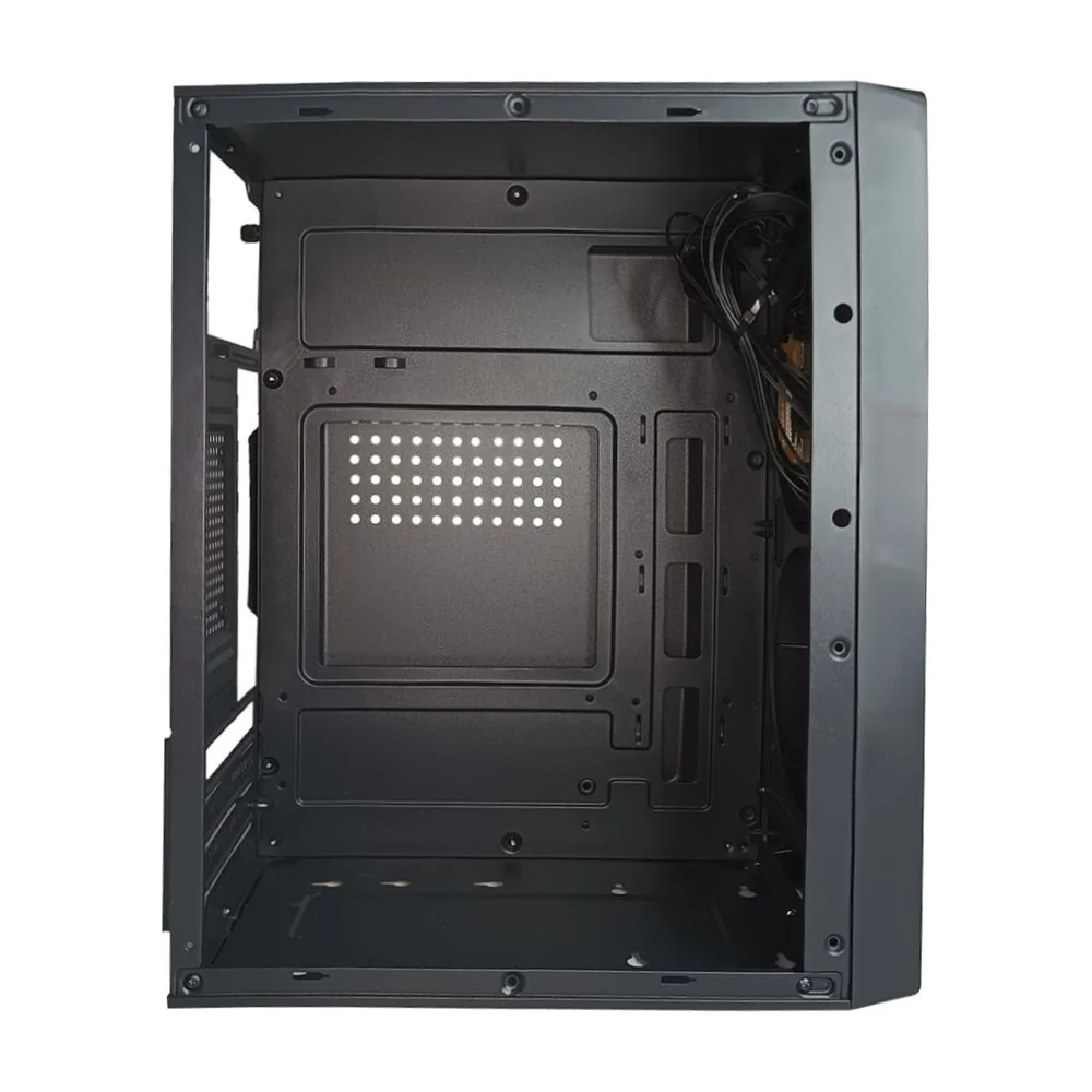 Gabinete Micro Atx Office S/ Fonte 2 Usb Audio Frontal Preto