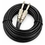Cabo P10 X P10 Macho 5 Metros Conetor Qualidade Emborrachado
