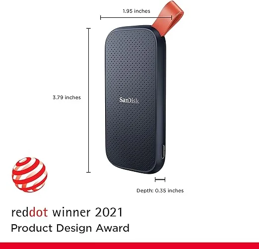 Sandisk SSD Portátil De 1 Tb - Até 800 Mb/s, Usb-c, Usb 3.2 Geração 2, Firmware Atualizado - Unidade De Estado Sólido Externa - Sdssde30-1t00-g26