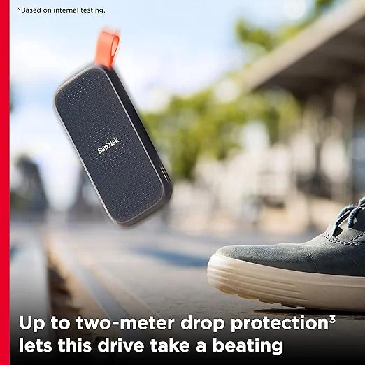Sandisk SSD Portátil De 1 Tb - Até 800 Mb/s, Usb-c, Usb 3.2 Geração 2, Firmware Atualizado - Unidade De Estado Sólido Externa - Sdssde30-1t00-g26