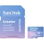 Cartão Memória Sandisk Micro Sd Xc 256gb 190mb/s Creator Uhs-i V30 Sdsqxav-256g-gn6ms