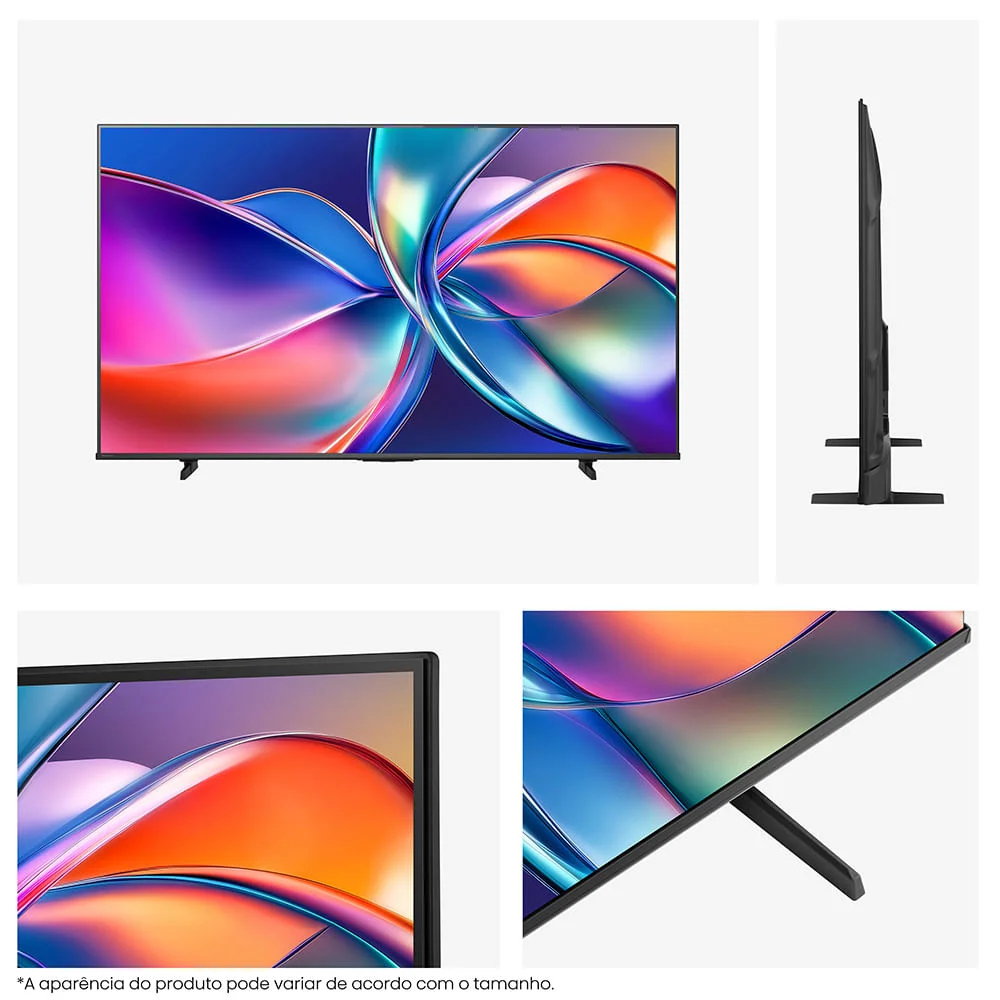 Smart Tv QLED 4khisense 85” " 85q6qvv Com Processador Ai, Dolby Vision Atmos E Compatibilidade Alexa E Google - Bivolt Smart Tv QLED 4khisense 85” " 85q6qvv Com Processador Ai, Dolby Vision Atmos E Compatibilidade Alexa E Google - Bivolt