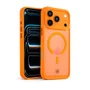 Capa Para Iphone 17 Pro Max - Magsafe Wave Transparente - Laranja - Gshield