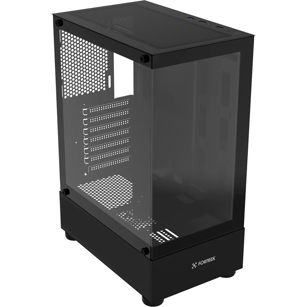 Gabinete Gamer Mid Tower Sem Fan Sem Fonte Fortrek Crystal Preto 86948 Gabinete Gamer Mid Tower Sem Fan Sem Fonte Fortrek Crystal Preto 86948