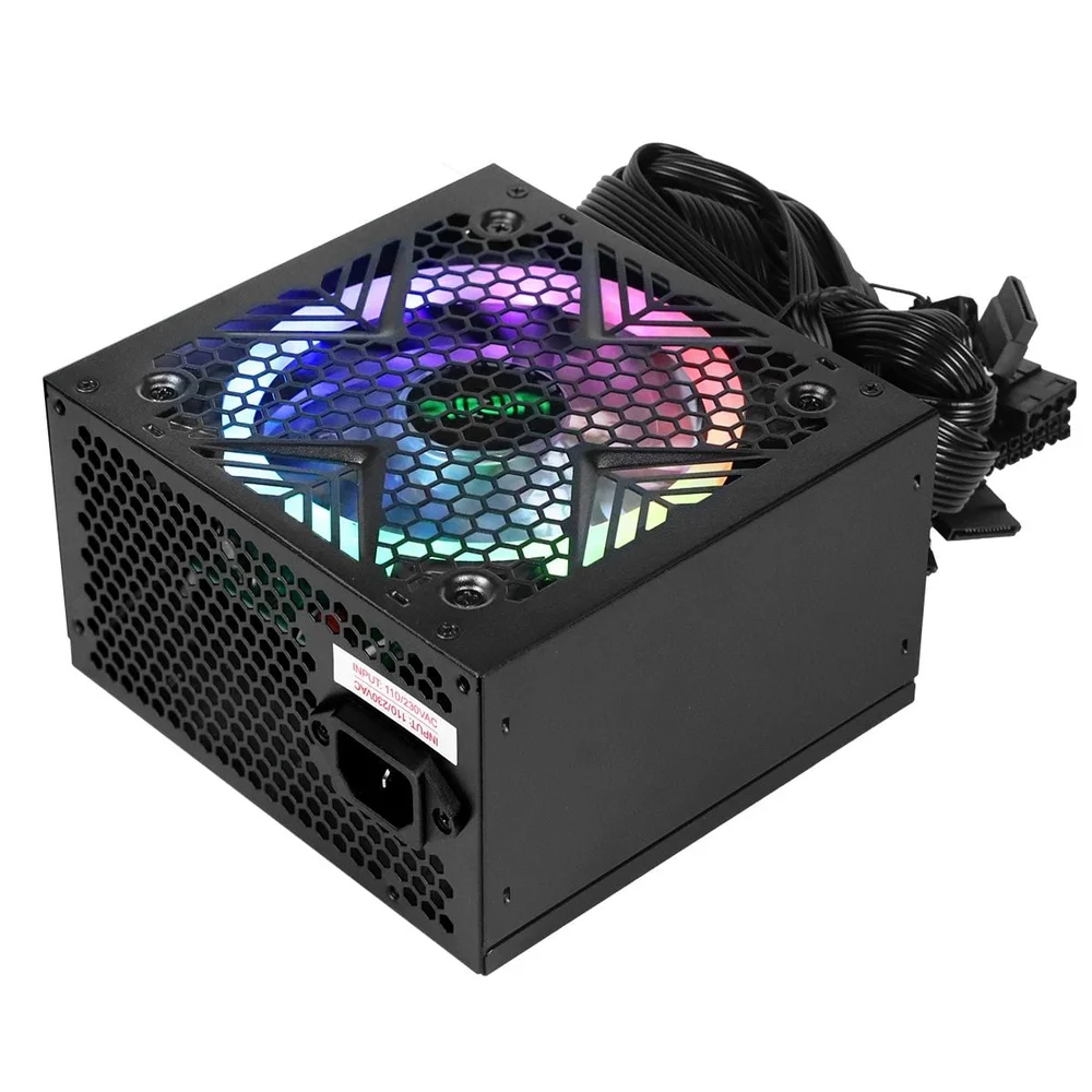 Fonte Gamer Dash 500w Preto Com Fan LED RGB - Vfg500wpr