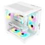 Gabinete Clanm Grodd Snow Branco Mid Tower mATX mini-ITX Suporta VGA 330mm Cooler 160mm ATX
