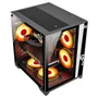 Gabinete Gamer Grodd Clanm Mid Tower Preto Miniitx Matx Aço E Vidro 350x270x350mm Portas Usb 3.0 E Usb 2.0, O Grodd Clan