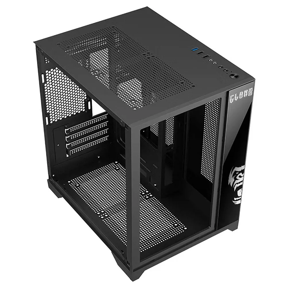 Gabinete Gamer Grodd Clanm Mid Tower Preto Miniitx Matx Aço E Vidro 350x270x350mm Portas Usb 3.0 E Usb 2.0, O Grodd Clan Gabinete Gamer Grodd Clanm Mid Tower Preto Miniitx Matx Aço E Vidro 350x270x350mm Portas Usb 3.0 E Usb 2.0, O Grodd Clan