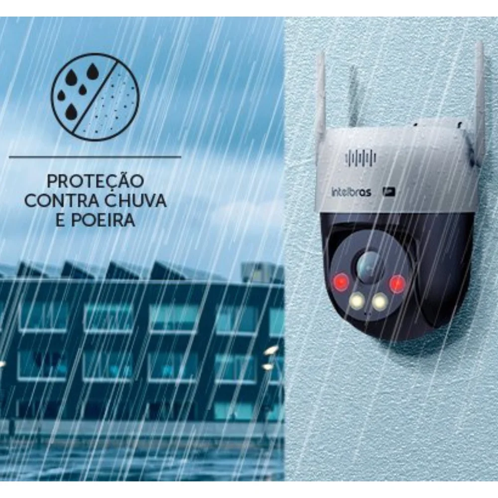 Kit 3 Câmeras Ip Wi-fi Intelbras Vipw 1300 Mini Sd Speed Dome 128GB